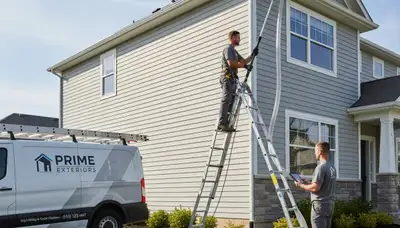 Gutter cleaning service in Shreveport, LA for vinyl siding homes with debris removal from gutters