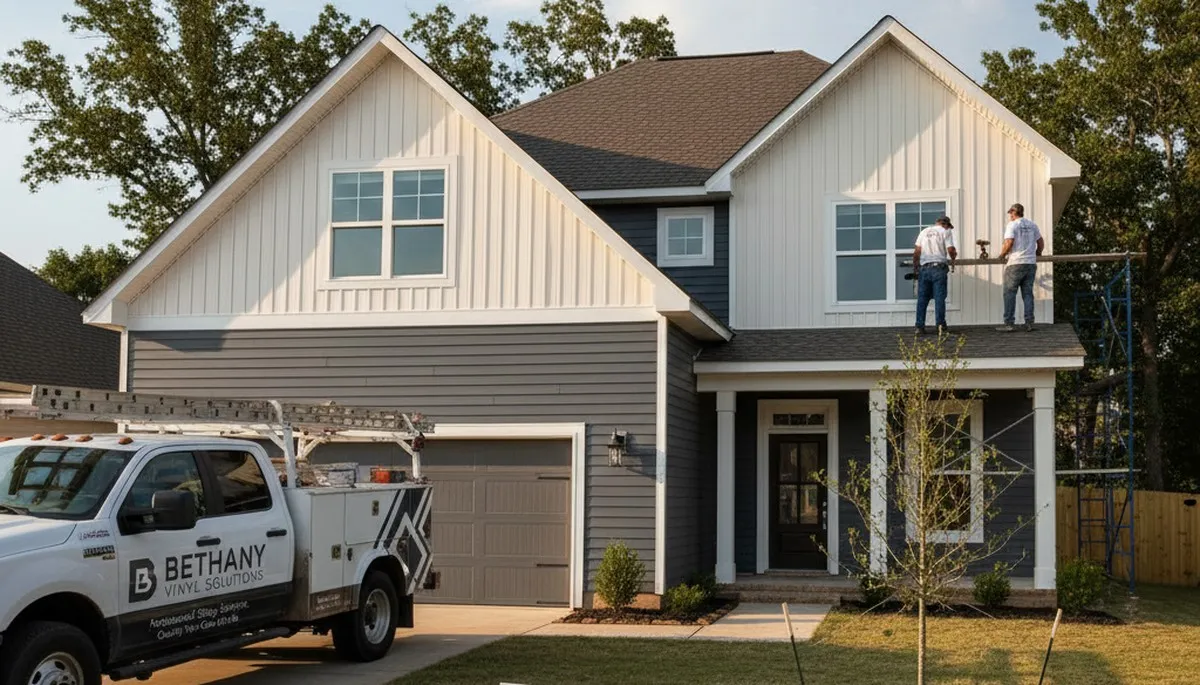 Professional vinyl siding installation on home exterior in Shreveport, LA