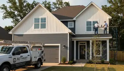 Professional vinyl siding installation on home exterior in Shreveport, LA