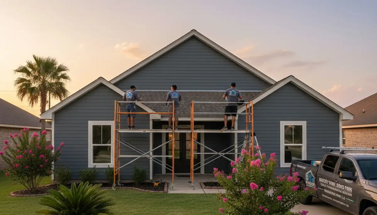 Professional vinyl siding installation on home exterior in Shreveport, LA
