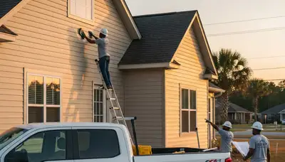 Professional vinyl siding installation on a Shreveport LA home exterior by local siding experts