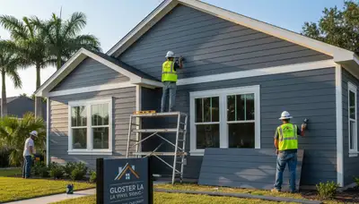 Professional vinyl siding installation on a home exterior in Shreveport, LA