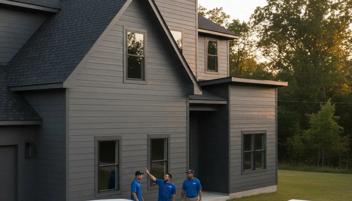 Vinyl siding installation on residential home exterior in Shreveport, LA