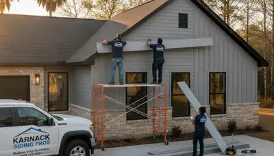 Professional vinyl siding installation on home exterior in Shreveport, LA