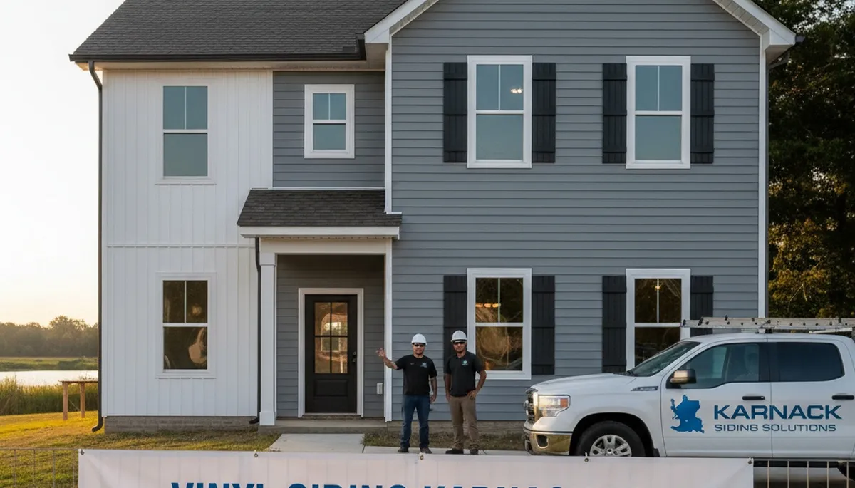 Professional vinyl siding installation on residential home in Shreveport, LA