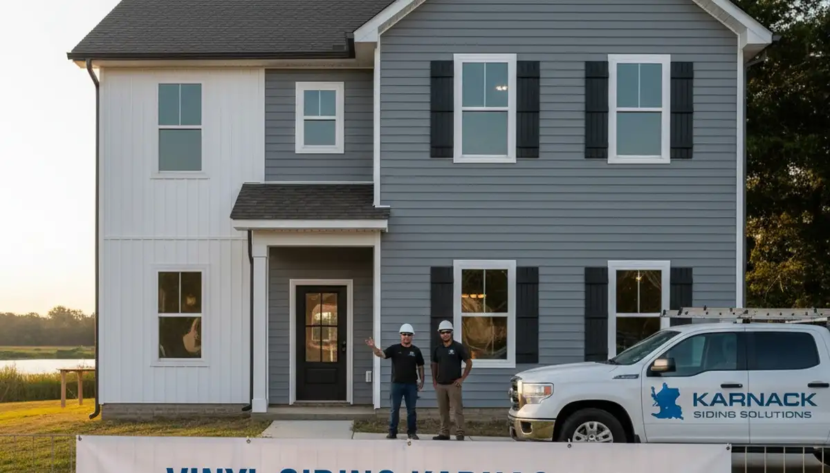 Professional vinyl siding installation on residential home in Shreveport, LA