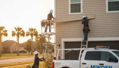 Professional vinyl siding installation on residential home in Shreveport, LA