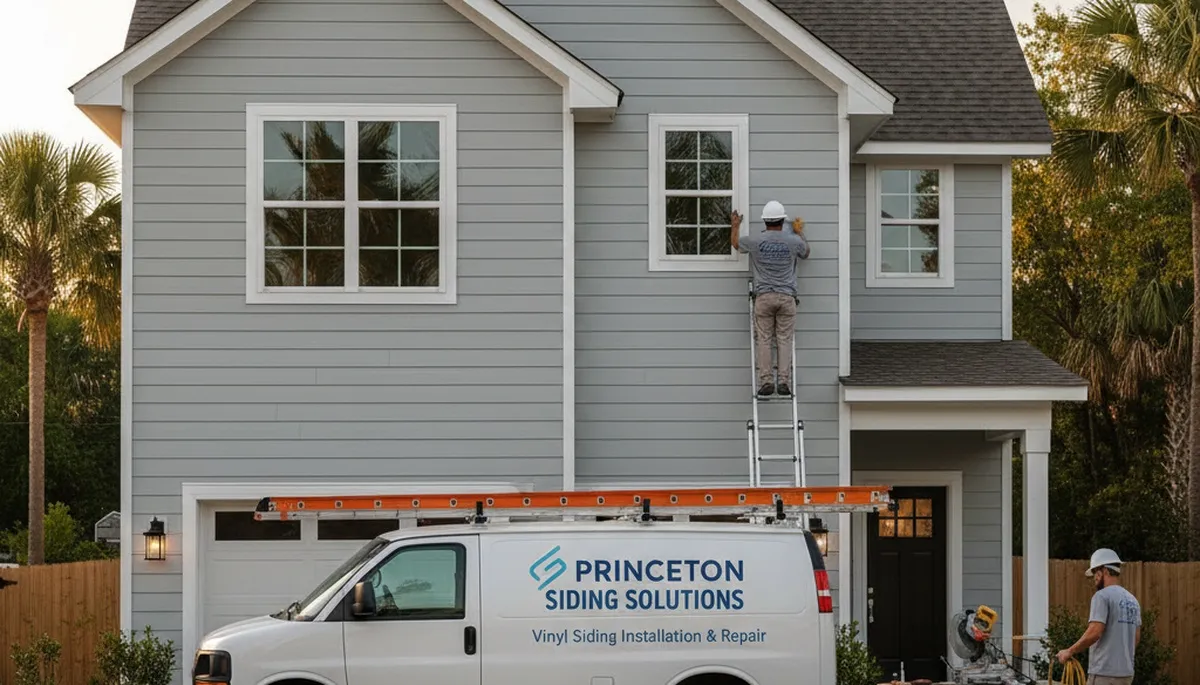 Professional vinyl siding installation on home exterior in Shreveport, LA