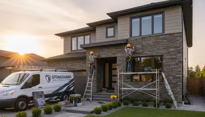 Professional vinyl siding installation on home exterior in Shreveport, LA