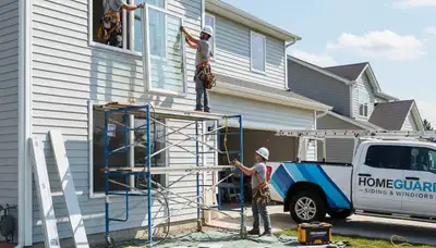 Vinyl siding and energy-efficient window replacement in Shreveport, LA home exterior